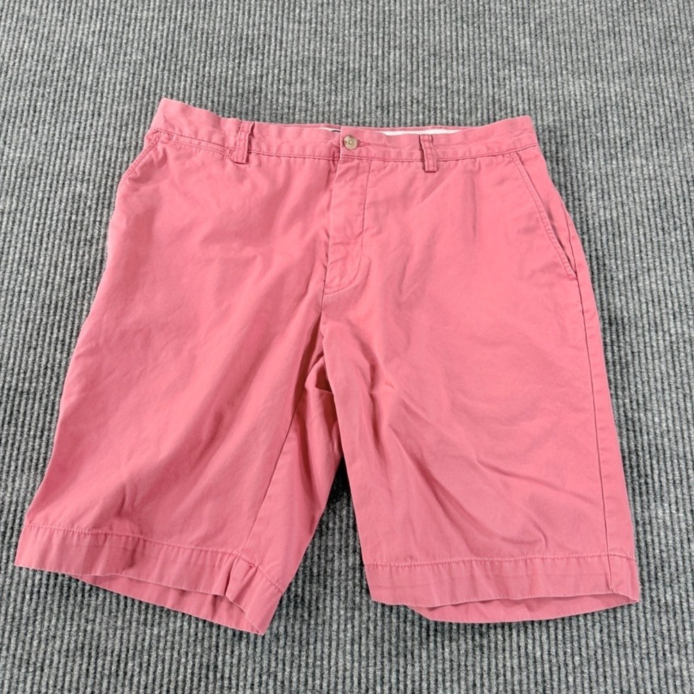 Polo Ralph Lauren Chino Shorts 100% Cotton Mens Size 34 Flat Front Salmon Pink